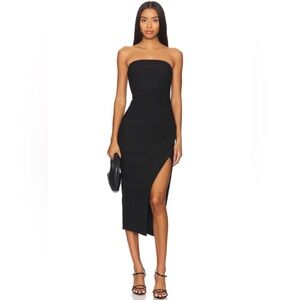 Elliatte Charlotte Midi Dress - Black - Size Small